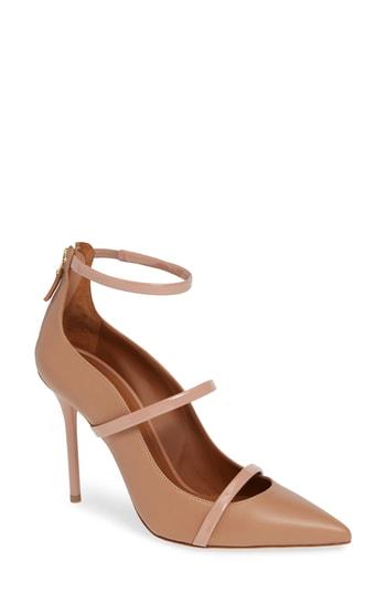 Women's Malon Souliers Robyn Triple Strap Pump .5us / 35eu - Beige