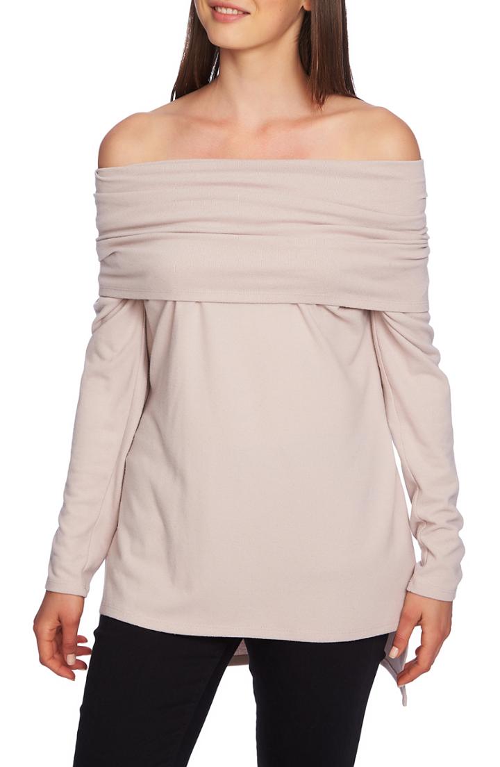 Women's 1.state Convertible Neckline Cozy Tunic, Size - Pink