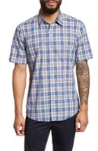 Men's Zachary Prell Carter Plaid Sport Shirt - Blue
