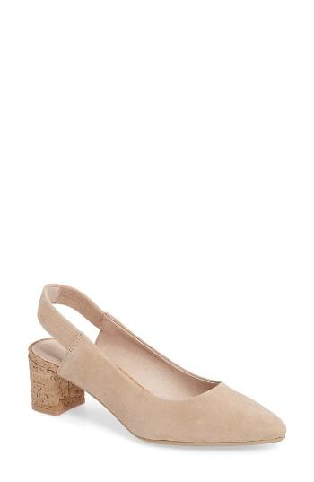 Women's Sudini Bally Slingback Pump .5 M - Beige