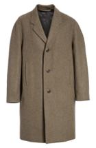 Men's Lemaire Chesterfield Wool Overcoat Eu - Green