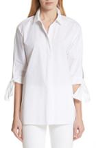 Women's Lafayette 148 New York Saige Blouse, Size - White