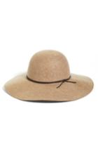 Women's Halogen Wool Floppy Hat - Brown
