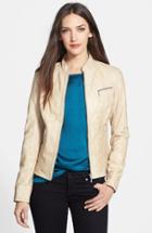 Women's Lamarque Zip Front Leather Jacket