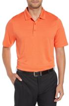 Men's Cutter & Buck Cascade Melange Striped Polo - Orange