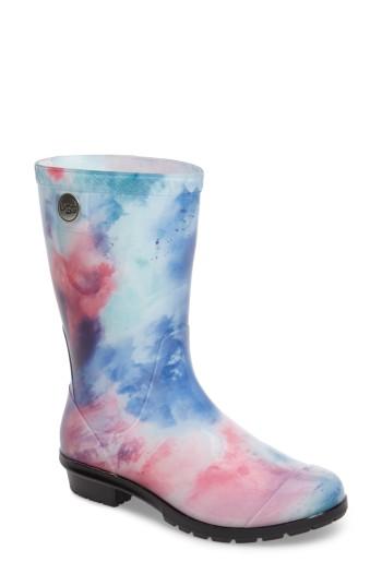 Women's Ugg Sienna Watercolor Waterproof Rain Boot