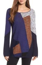 Women's Nic+zoe Art Of Geometry Top - Blue