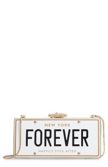 Kate Spade New York Wedding Belles License Plate Clutch - White