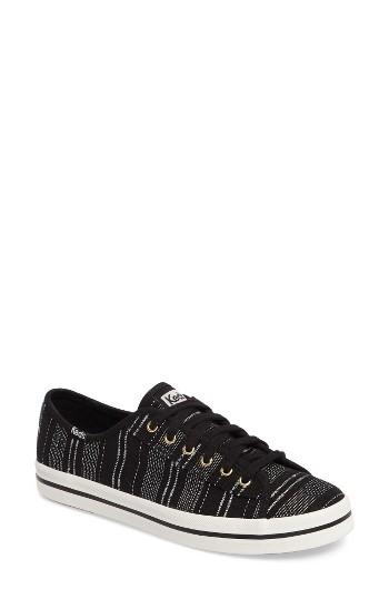 Women's Keds Kickstart Baja Stripe Sneaker M - Black