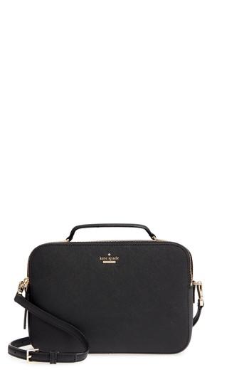 Kate Spade New York Cameron Street - Large Juliet Leather Crossbody Bag - Black