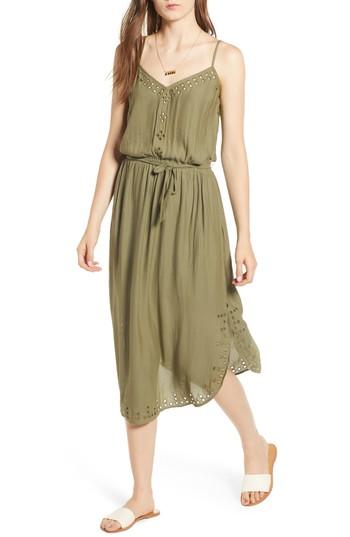 Women's Scotch & Soda Strappy Cutout Midi Dress - Green