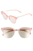 Women's Elizabeth And James Burke 52mm Horn Rimmed Sunglasses - Bubblegum