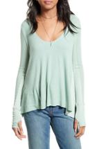 Women's Free People 'malibu' Thermal Top - Blue/green