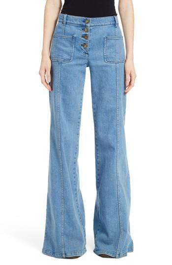 Women's Chloe Flare Jeans Us / 40 Fr - Blue