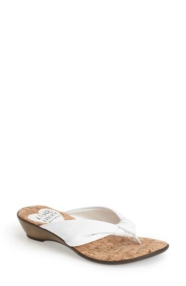 Women's Love And Liberty 'janine' Thong Sandal M - White