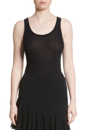 Women's Fuzzi Tulle Tank - Black