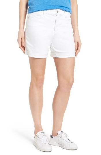 Petite Women's Nydj 'avery' Colored Denim Roll Cuff Shorts