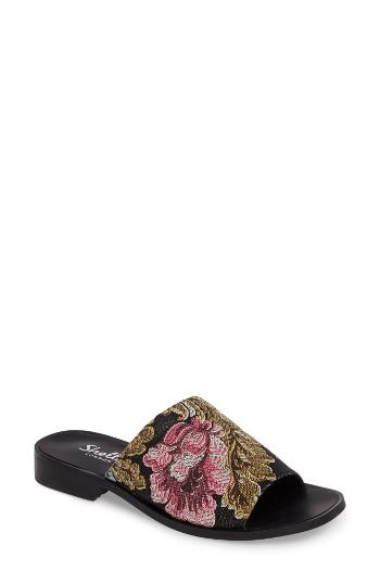 Women's Shellys London Enya Brocade Slide Sandal Eu - Black