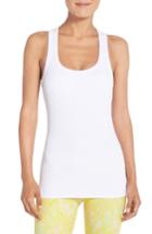 Women's Alo Support Ribbed Racerback Tank - White