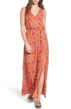 Women's Everly Print Maxi Dress - Orange