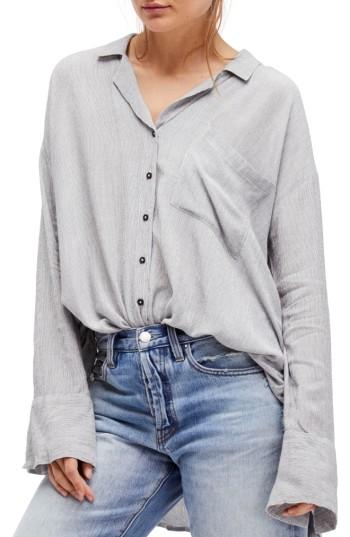 Women's Free People Magic Breeze Shirt - Black