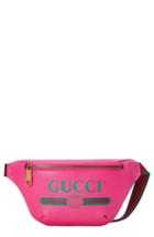 Gucci Leather Belt Bag - Pink