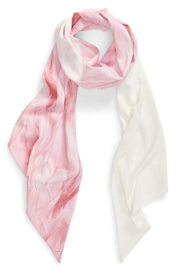 Women's Ted Baker London Angel Falls Skinny Scarf, Size - White