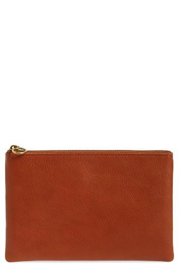 Madewell Medium Victory Leather Pouch - Brown