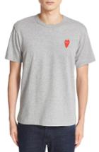 Men's Comme Des Garcons Stretch Face Heart T-shirt - Grey