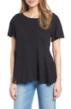 Women's Caslon Relaxed Peplum Tee - Black