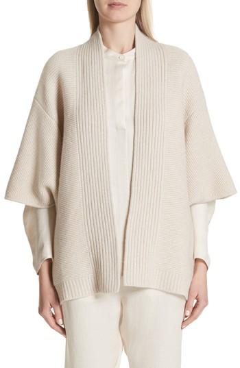 Women's Zero + Maria Cornejo Cashmere & Merino Wool Cardigan - Ivory