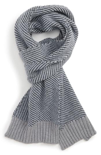 Men's Ted Baker London Diagonal Stripe Scarf, Size - Blue