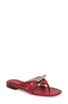 Women's Stuart Weitzman Arro Thong Sandal M - Red