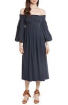 Women's The Great. The Carnival Bishop Sleeve Dress - Blue