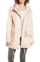 Women's Somedays Lovin 'carmen' Lace-up Back Cotton Twill Parka - Pink