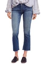 Women's Free People Austin Raw Hem Ankle Jeans - Blue