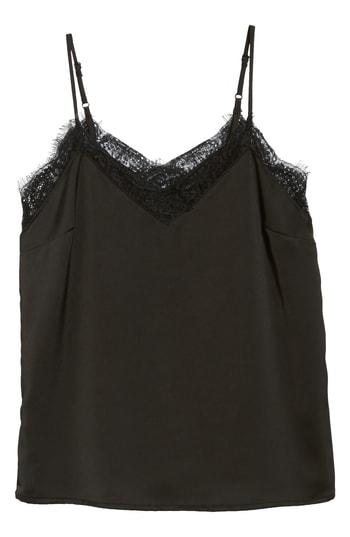 Women's Halogen Lace Detail Cami - Black