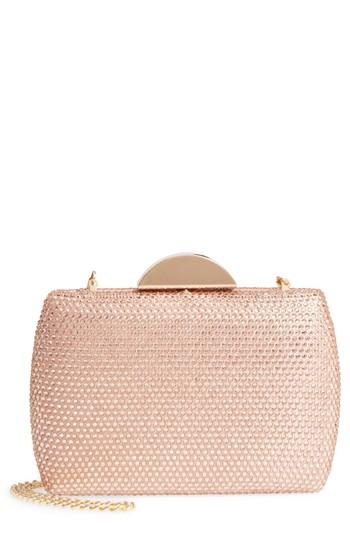 Nina Pacey Crystal Minaudiere - Pink