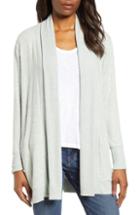 Women's Gibson Cozy Ribbed Cardigan - Blue/green
