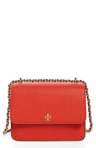 Tory Burch Mini Robinson Convertible Leather Shoulder Bag -