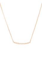 Women's Kismet By Milka Lumiere White Diamond Bar Necklace