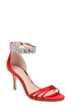 Women's Jewel Badgley Mischka Zamora Ankle Strap Sandal M - Red