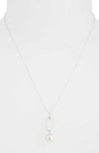 Women's Mikimoto Diamond & Akoya Cultured Pearl Pendant Necklace