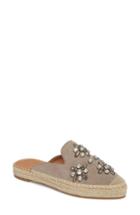 Women's Halogen Blythe Embellished Espadrille Mule M - Grey