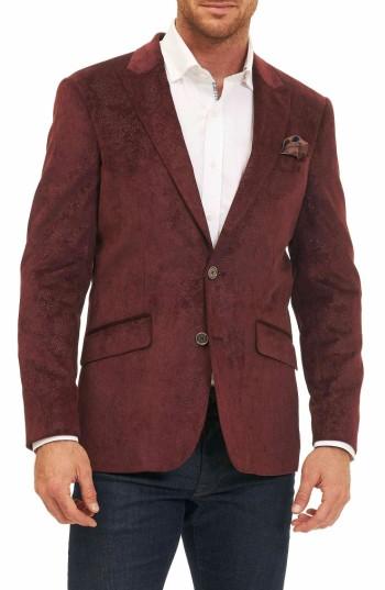 Men's Robert Graham Red Spruce Sport Coat - Burgundy