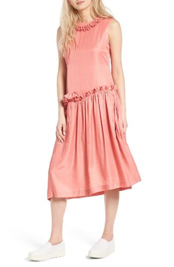 Women's J Koo Sleeveless Ruffle Dress