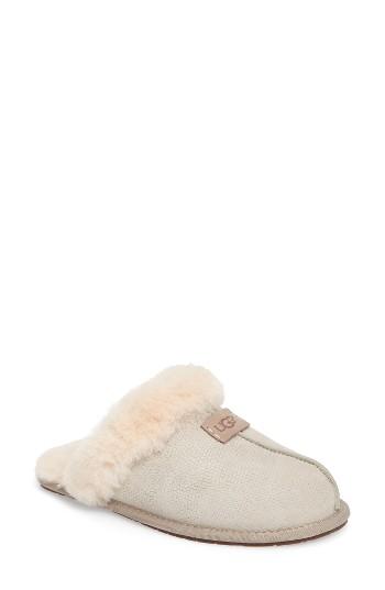 Women's Ugg Scuffette Ii Snake Embossed Slipper M - Beige