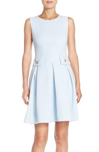 Women's Adrianna Papell Crepe Fit & Flare Dress