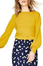 Women's Boden Muriel Volume Sleeve Sweater - Yellow