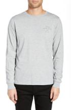 Men's Saturdays Nyc Established Chest Long Sleeve T-shirt - Grey